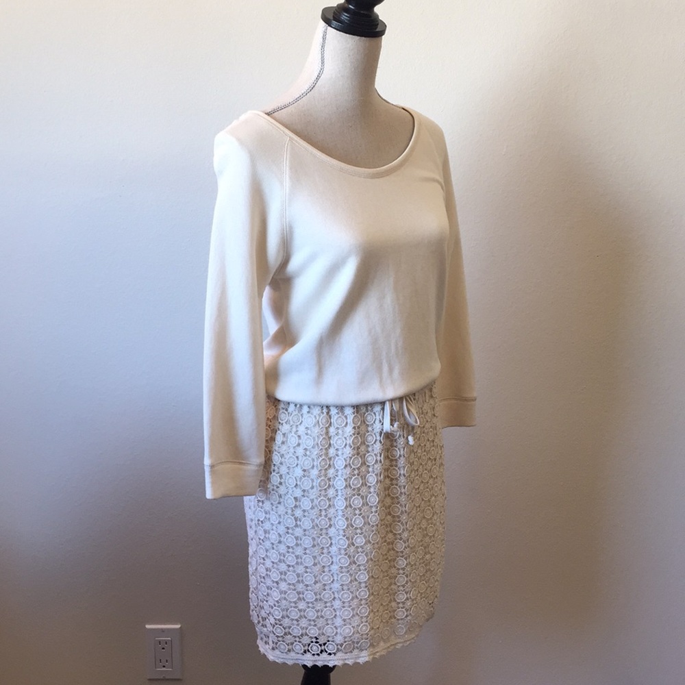 Sweater Lace Dress Anthropologie - Picture 4 of 7